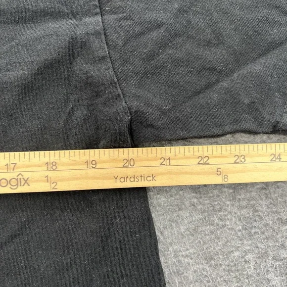 Blurred T Shirt Mens M Skater Grunge Y2K Baggy Hip Hop Punk Rock Faded Black SS - Picture 4 of 6